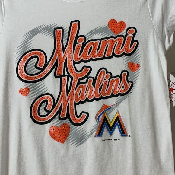 Miami Marlins size 10/12 graphic T-shirt - Picture 3 of 5
